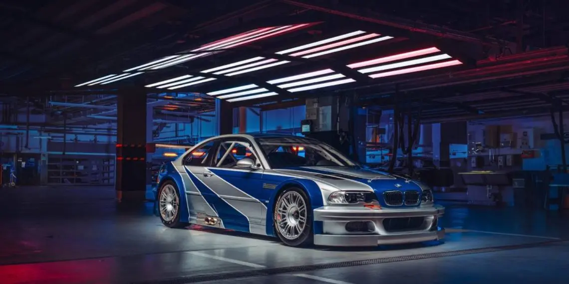 開店祝い ニード・フォー・スピード」のクラシックBMW M3 GTRが実車化され ミニカー