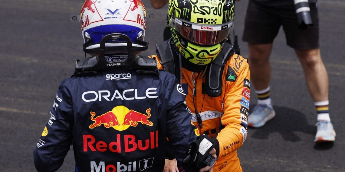 “He drove well, he got a bit lucky,” Norris said about Verstappen. “It’s not talent; it’s just luck”