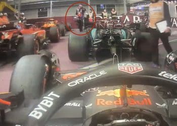 VIDEO – Max Verstappen Inspects Mercedes W15 After Russell’s Blistering Pole in Las Vegas GP Qualifying
