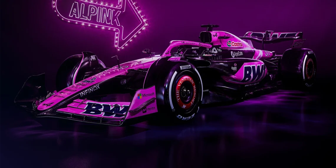 Pretty in Pink: Alpine’s Bold Livery Returns for F1’s Vegas Showdown