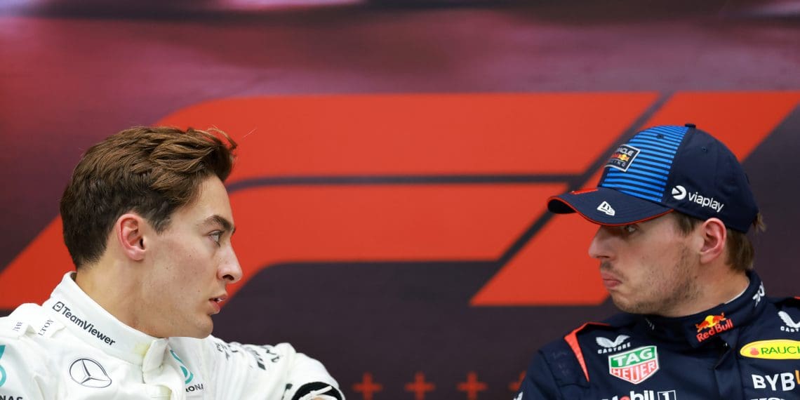 Crash Threats and Controversy: George Russell Hits Back at Max Verstappen in Explosive Qatar GP Feud – ‚Put you on your f***ing head‘