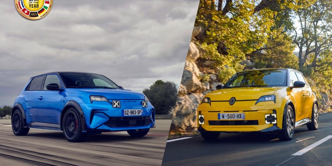 Renault 5 E-Tech e Alpine A290 conquistam prémio Carro do Ano 2025