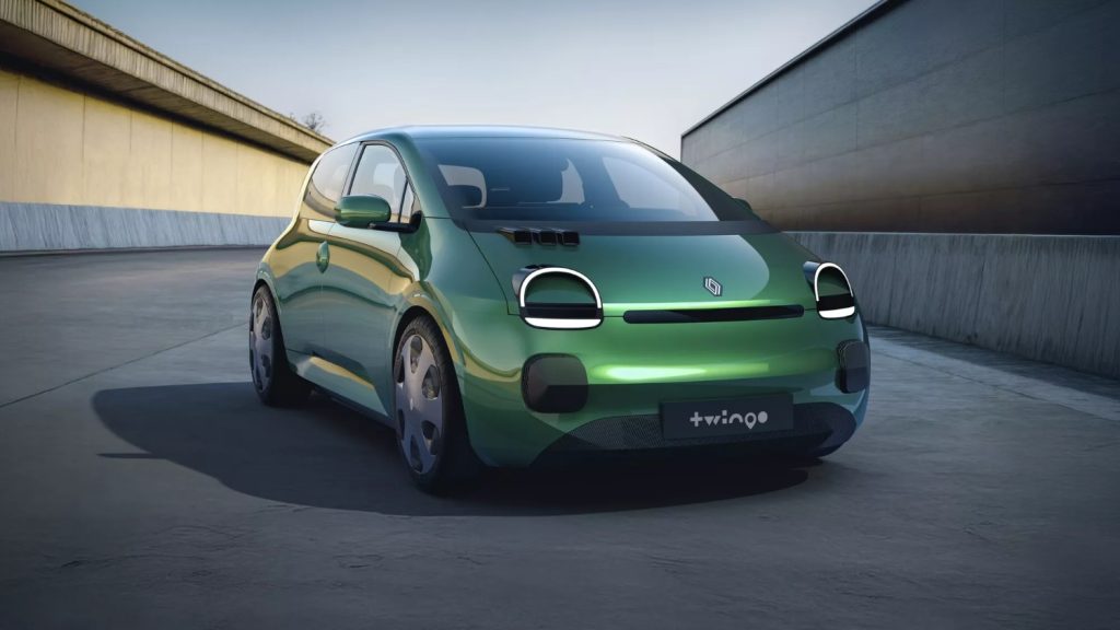 Renault mostra o interior do protótipo do Twingo E-Tech elétrico