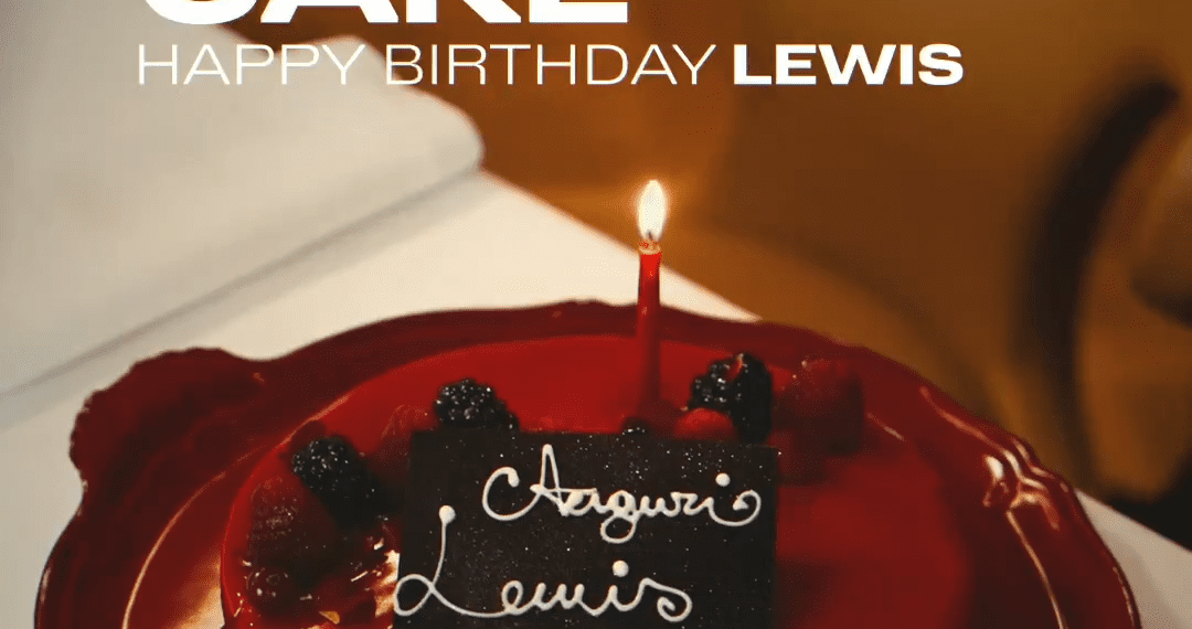 Ferrari Welcomes Lewis Hamilton’s 40th Birthday with a Sweet Italian Touch