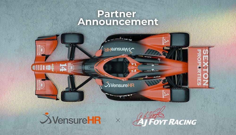 VensureHR Powers up AJ Foyt Racing: A New Partnership in IndyCar Series