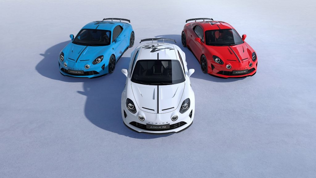 Alpine diz adeus ao A110 com versão especial de aniversário R 70