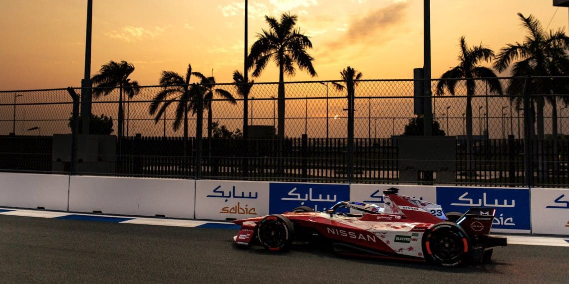 Oliver Rowland Sets the Pace in Jeddah as Nissan Dominates Formula E FP1
