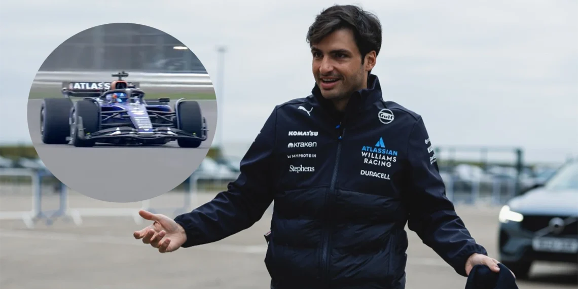 Carlos Sainz Completes First Run in Williams FW47, Shares Initial Reactions