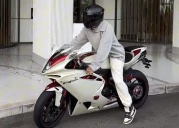 VIDEO – Lewis Hamilton Gears Up for Ferrari Debut, Spotted on MV Agusta Superbike in Monaco