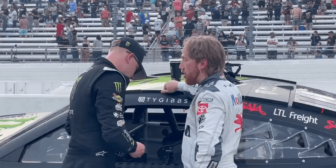 VIDEO – Explosive Confrontation: Tyler Reddick Faces Ty Gibbs After Martinsville Clash