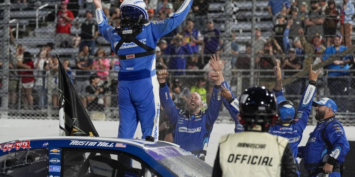 Martinsville Mayhem: Austin Hill’s Epic Victory Amid Chaos and Controversy