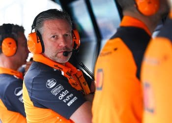 Zak Brown and Lando Norris share jovial moment after dramatic Saudi Arabian GP crash