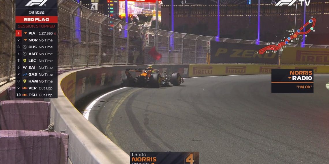 VIDEO – Lando Norris’ Mistake in Q3 Costs Him, Starts P10 in a Critical Setback to His Title Race