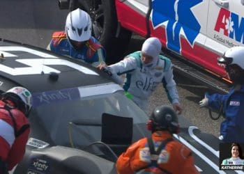 VIDEO – Explosive NASCAR Crash: Katherine Legge’s Fiery Collision at Rockingham Shakes Racing World