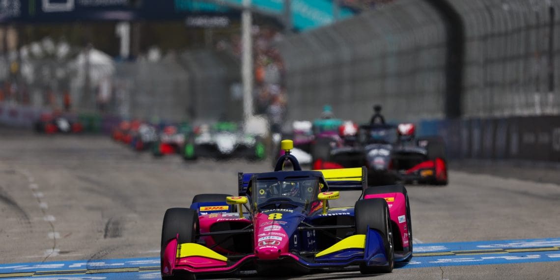 Youngest IndyCar Driver Kyffin Simpson Dominates Long Beach with Record Passes