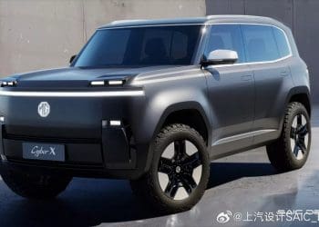 MG apresenta o CyberX: um SUV elétrico com faróis escamoteáveis