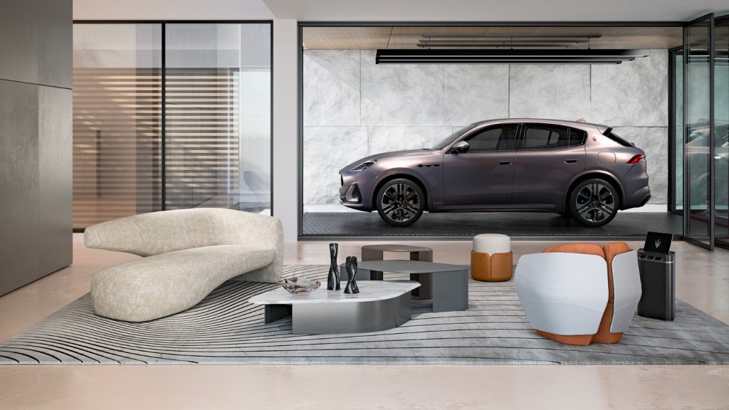 Maserati e Giorgetti mostram coleção de interiores e Fuoriserie Grecale em Milão