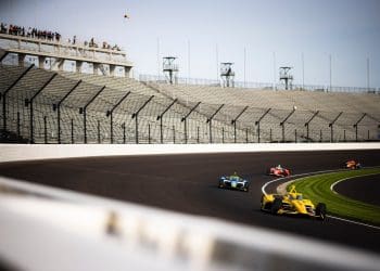 High-Speed Drama Unfolds at Indy Test: McLaughlin Leads with Blistering Lap!