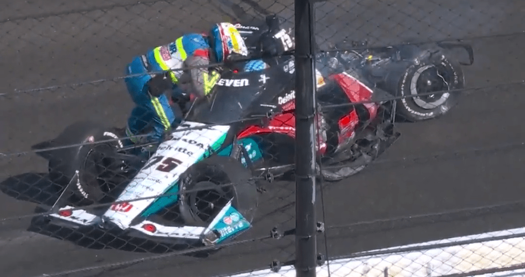 VIDEO – Sato’s Terrifying Crash Shakes Indy Test: Wall Impact Halts High-Speed Stint