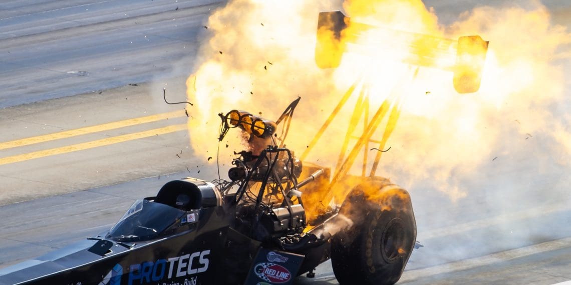 History in Motion: Explosive 1,000th NHRA Top Fuel Race at zMAX Dragway!