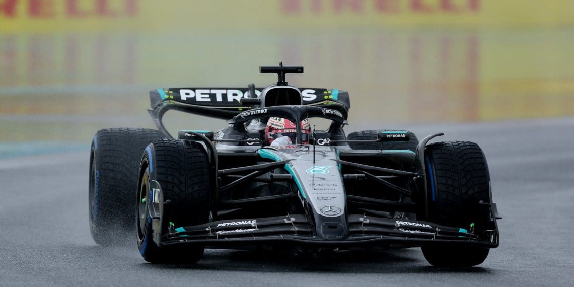 Pirelli Wet Tire Testing: Russell Drives 480km at Silverstone in 2 Days