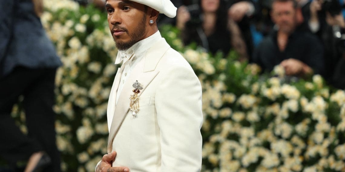 Lewis Hamilton Stuns at Met Gala, Redefining Fashion in Ferrari Champion Style