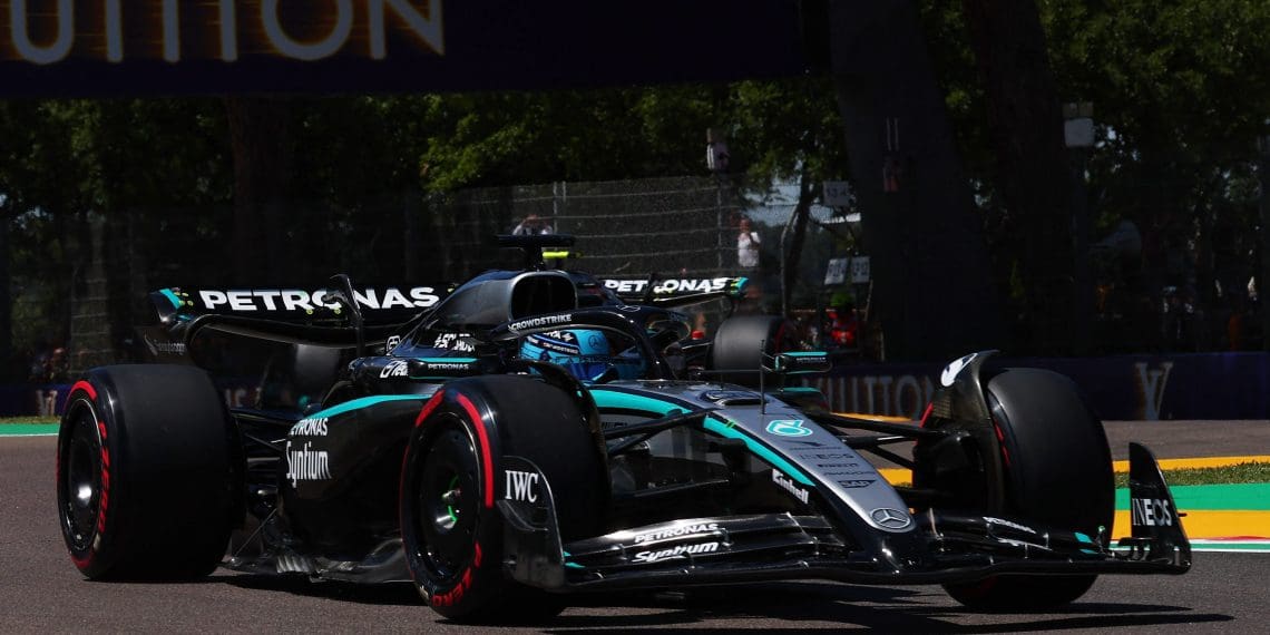 George Russell Challenges McLaren and Max in Intense Battle at Imola