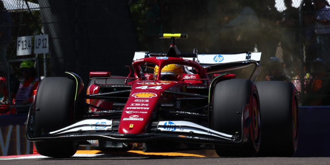 Lewis Hamilton’s Fiery Imola Debut: Triumph in FP1, Struggles in FP2 Unveiled