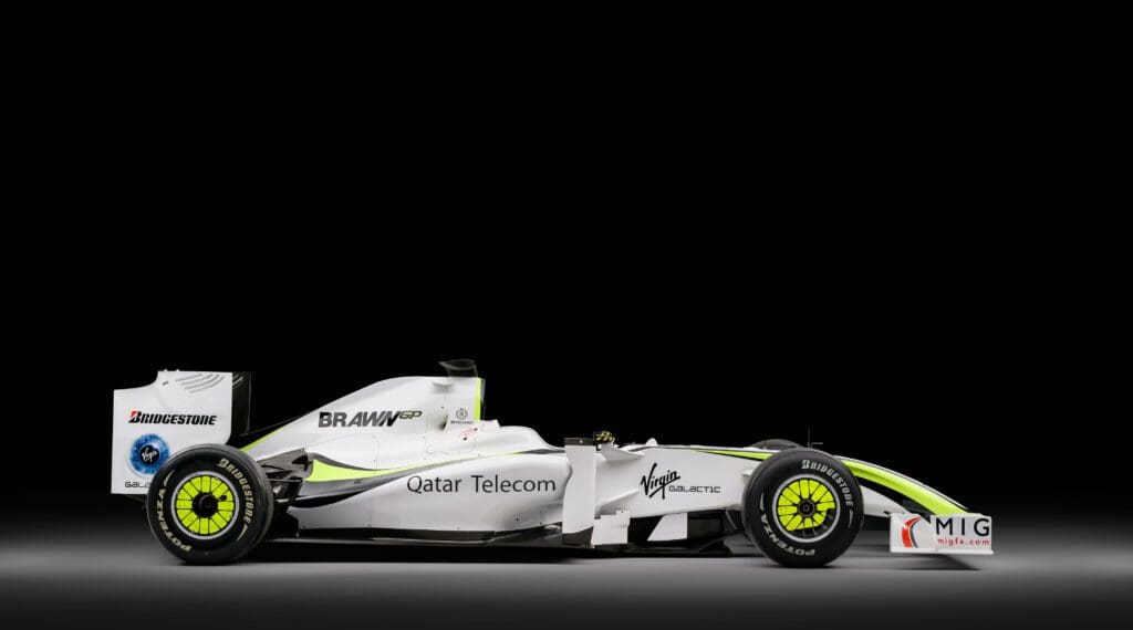 Legendary Brawn GP F1 Car Sells for Millions in Miami – Racing History Unleashed