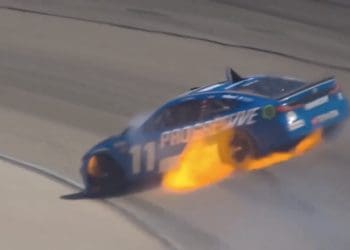 VIDEO SHOCKING MOMENTS: Denny Hamlin’s Wurth 400 Race Ends Early After Car Catches Fire and Loses Power
