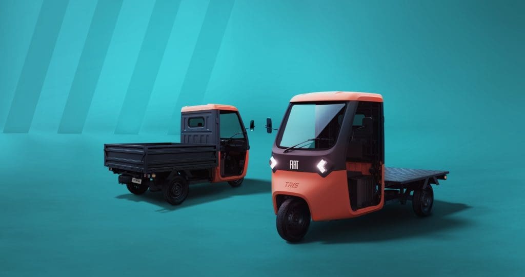 TRIS é o primeiro modelo elétrico de três rodas da Fiat