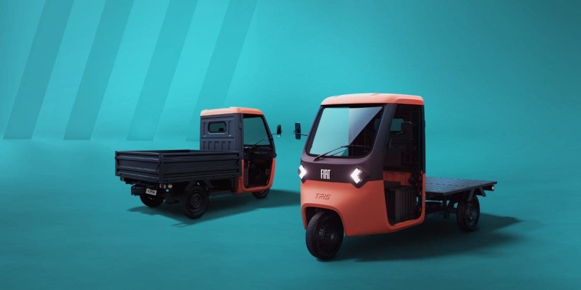 TRIS é o primeiro modelo elétrico de três rodas da Fiat