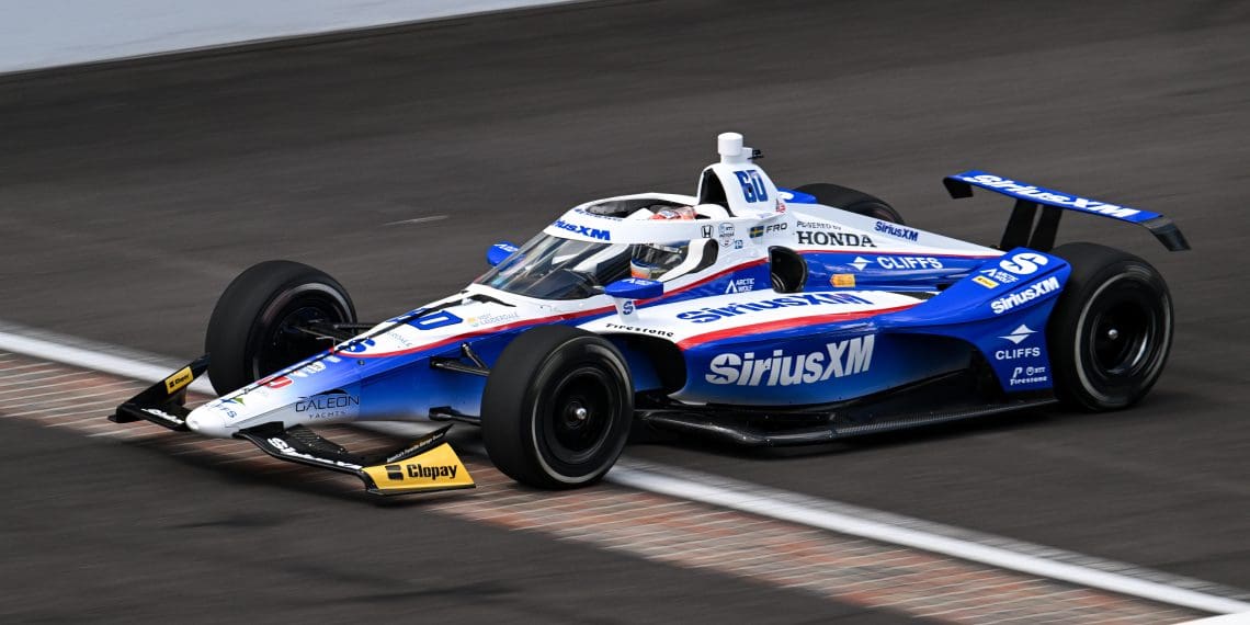 Felix Rosenqvist Roars Towards Victory in 100th IndyCar Showdown