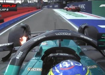 F1 Champion’s Car Engulfed in Flames at Imola Grand Prix: Aston Martin’s Terrifying Incident