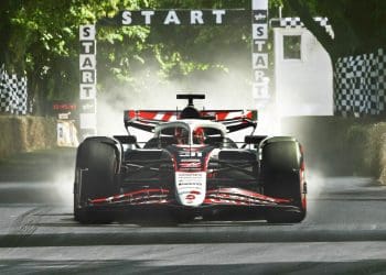 Haas F1 Team Makes Spectacular Debut at Historic Motorsport Event – Must-See!