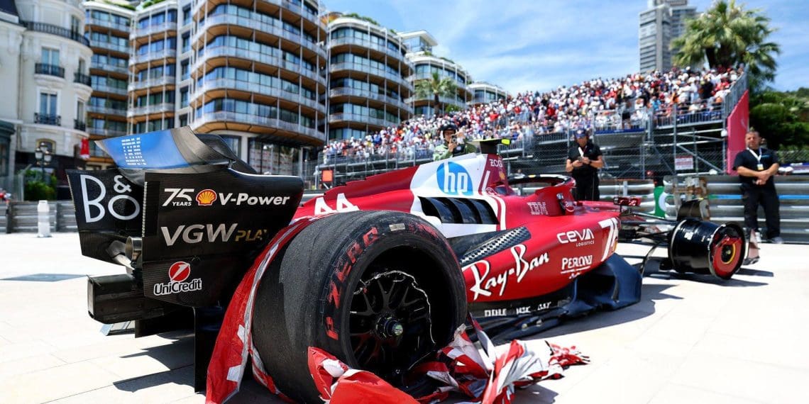 Watch VIDEO – Lewis Hamilton’s Crash Shakes Monaco: Leclerc Dominates FP3 at 2025 F1 Grand Prix