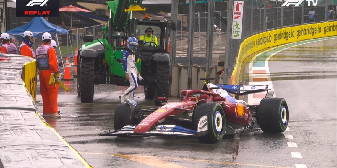 Shocking Crash: Leclerc Wrecks Ferrari Moments Before Miami F1 Sprint Showdown