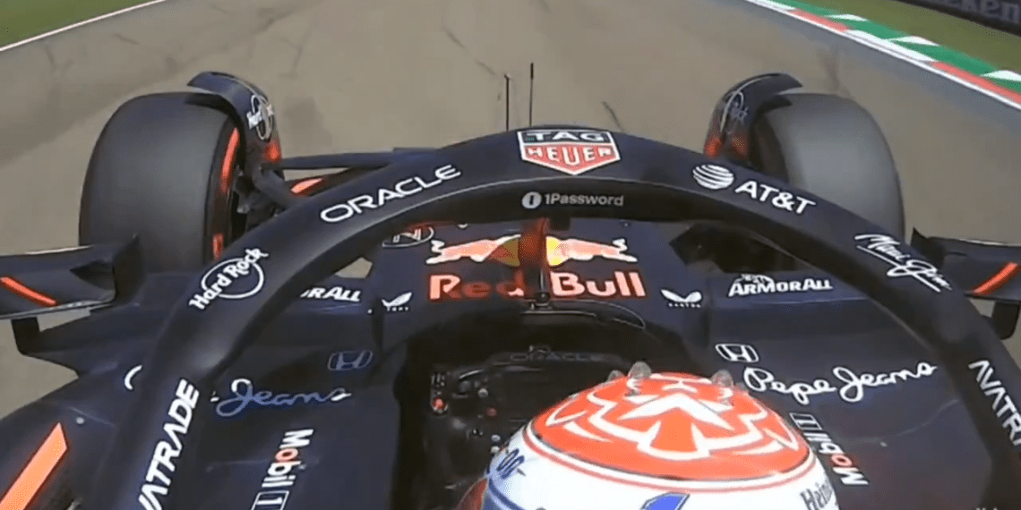 VIDEO – Max Verstappen’s Fiery Frustration: Steering Wheel Slam at Emilia-Romagna GP Practice 1