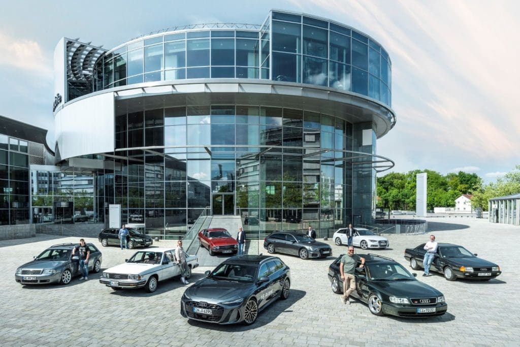 Nove gerações de sucesso: Audi A6 junta-se aos seus antecessores