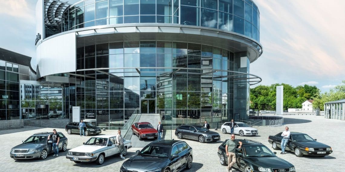 Nove gerações de sucesso: Audi A6 junta-se aos seus antecessores