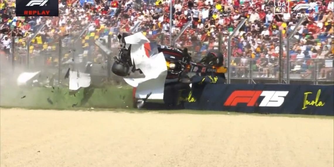 SHOCKING VIDEO – Red Bull’s Tsunoda Survives Terrifying Imola Barrier Crash in F1 Qualifying Drama