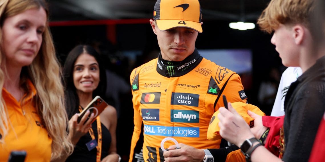Lando Norris jokes about Max Verstappen crash, comparing it to Mario Kart chaos