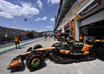 Lando Norris ignites fiery battle at Canadian Grand Prix, rival Max Verstappen lurking.