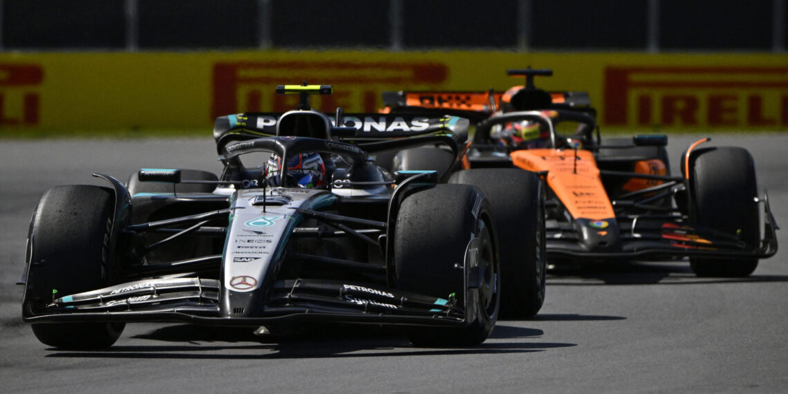 Kimi Antonelli battles intense pressure from Oscar Piastri to secure maiden F1 podium