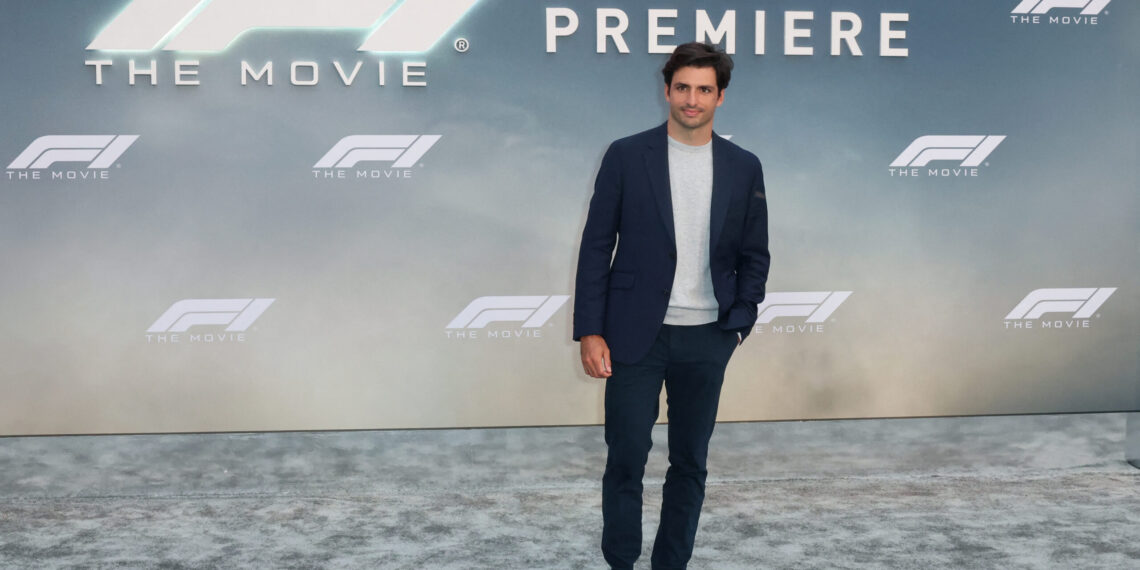 Carlos Sainz Sparks F1 Hollywood Clash with Warning at Movie Premiere
