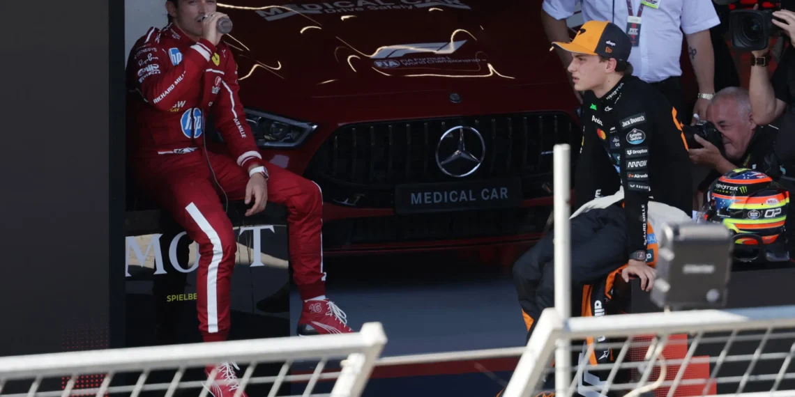 Charles Leclerc Seizes Podium as Ferrari Battles McLaren in GP Drama