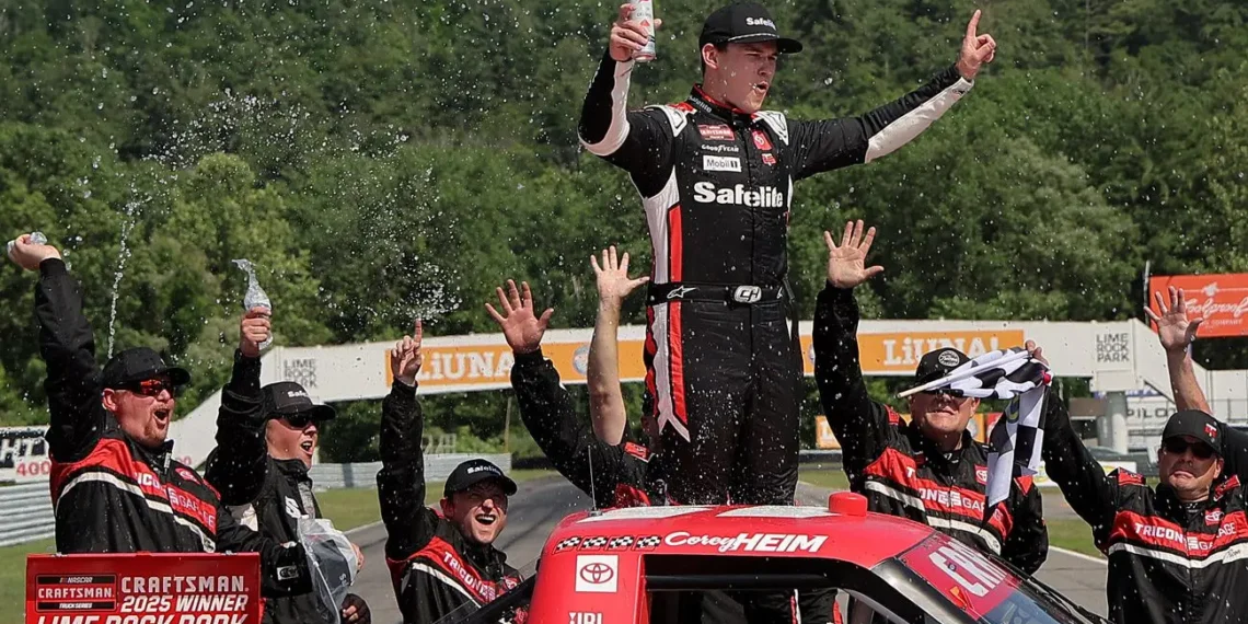 Corey Heim’s Road Course Reign Continues with Near-Perfect Lime Rock Victory