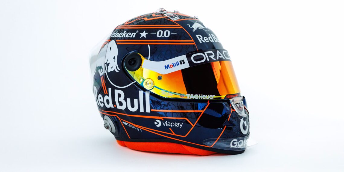 Max Verstappen’s Striking New F1 Helmet Design Sets the Summer Racing Scene Ablaze