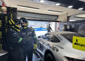 Iron Lynx Mercedes shunt halts Le Mans practice; RLR M Sport leads.