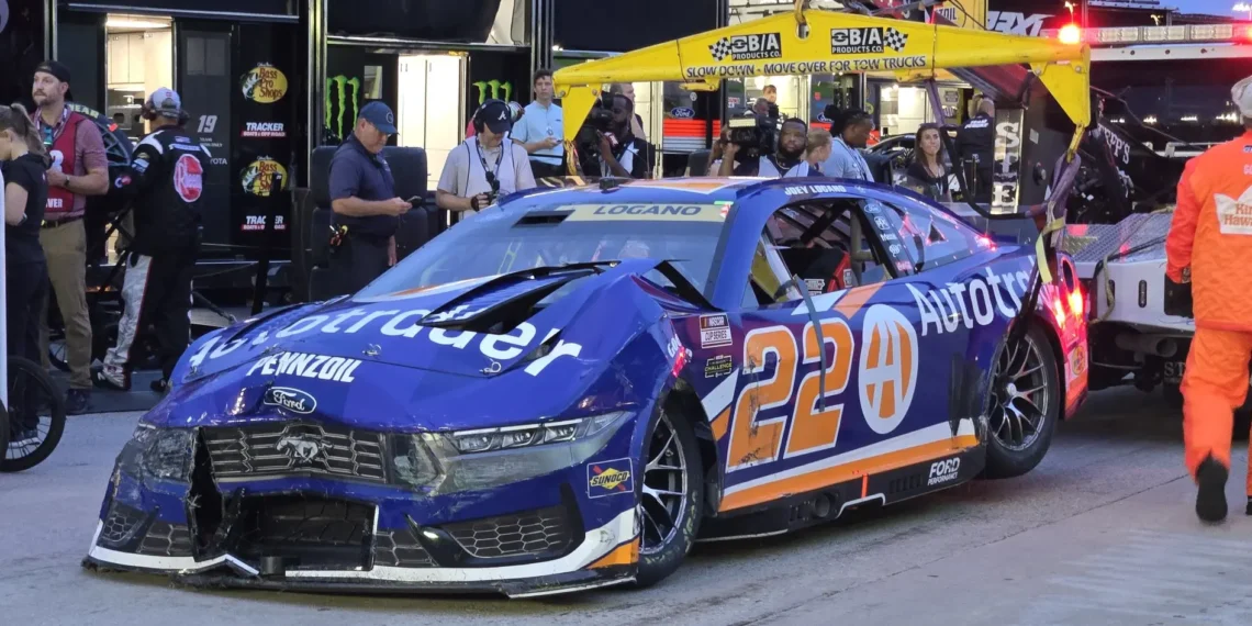 Joey Logano Leads Drama: NASCAR Atlanta Race Red-Flagged Amid Rain Chaos